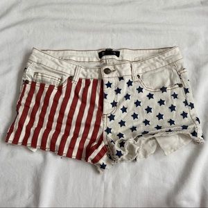 forever 21 american flag shorts